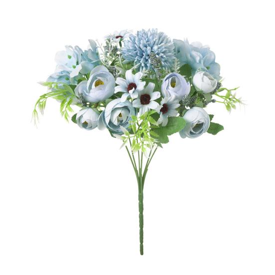 1 букет из шелковой ткани, искусственный цветок, украшение для дома и офиса, декор для свадебной вечеринки