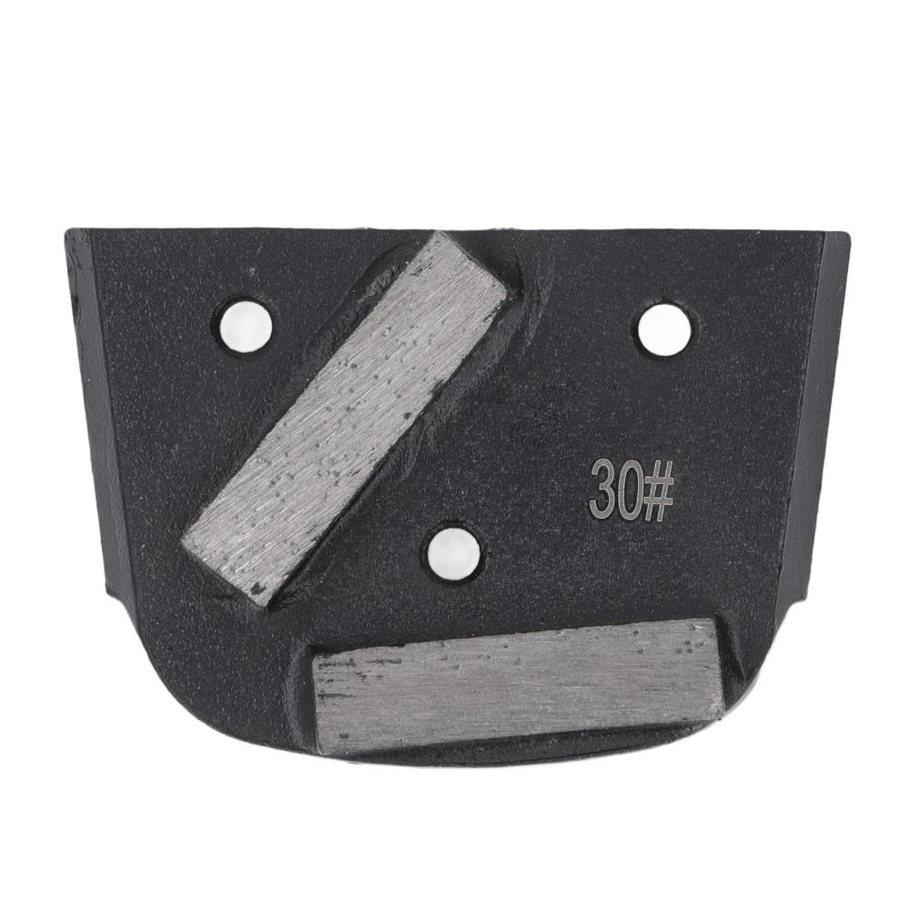 3pcs 6mm Bore Thread Diamond Grinding Shoes 2 Teeth Polishing Shoes Block Concrete Floor Grinding