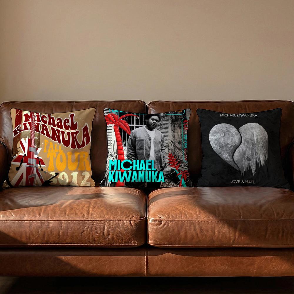 MMichael KKiwanuka Cushion Cover Soft Reversible Durable Pillow Cover MultiScene Use for Home Car Daily Comfort