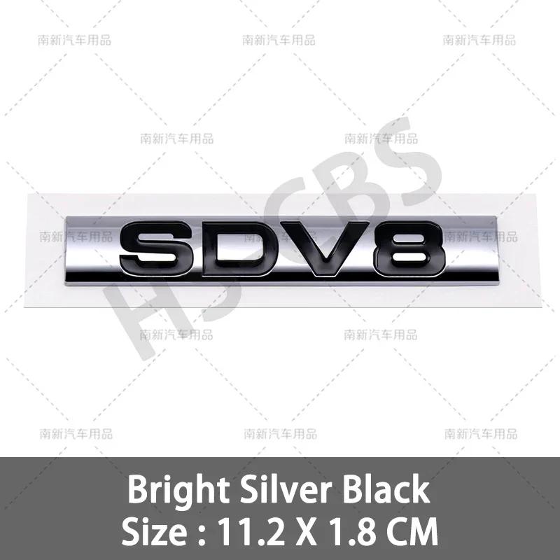 3D ABS HSE Luxury Badge SCV6 SCV8 SDV6 SDV8 Rear Trunk Emblem Car Fender Stickers For Discovery Velar Range Rover