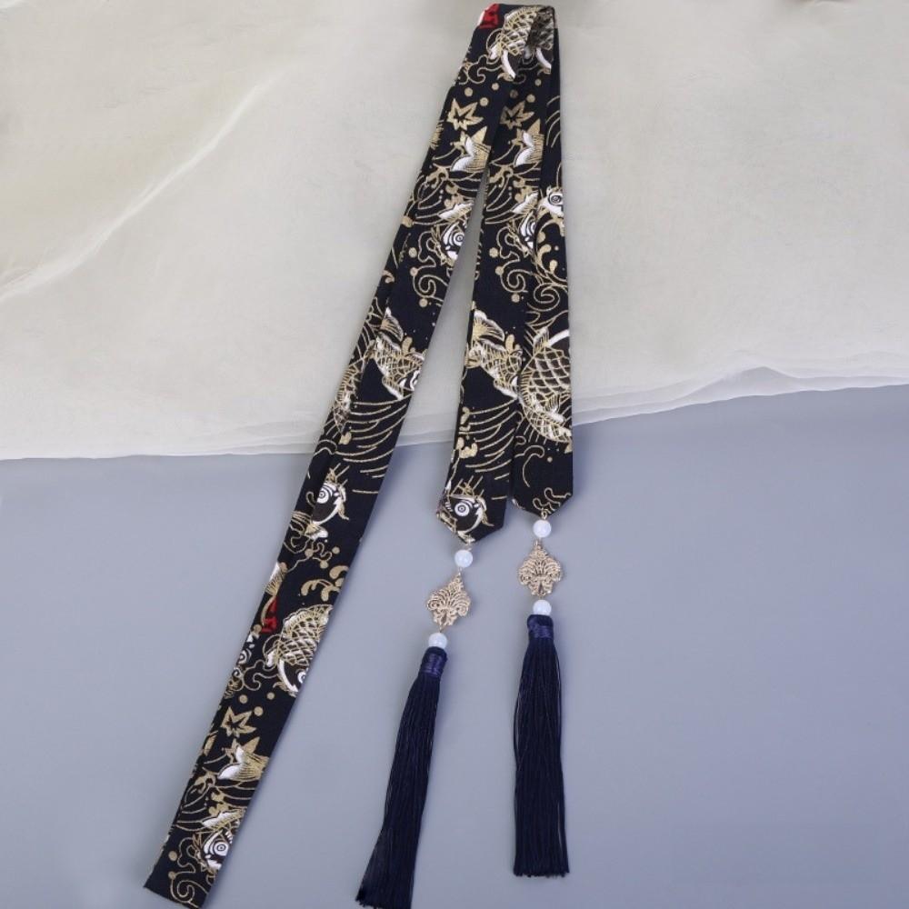 Tassels Hair Ornament Retro Style Hair Ribbons Exquisite Long Hair Straps New Year Party
