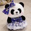 Cute Princess Style Skirt Red Panda Doll Plush Toy Black And White Panda Doll Girl Soothing Rag Doll