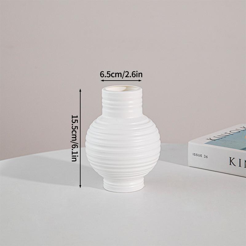Белая ваза-бутылка для цветов Vaser Белая матовая ваза Эстетичный цветочный горшок Подставка для растений Бутылка Украшение для центра стола Домашний декор