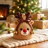New Year Crafting Project Christmas Pouch Crochet Kit, DIY Santa Snowman Pouch, Cute Penguin Elk Bear Enthusiast Supplies Designs, Storage Bag