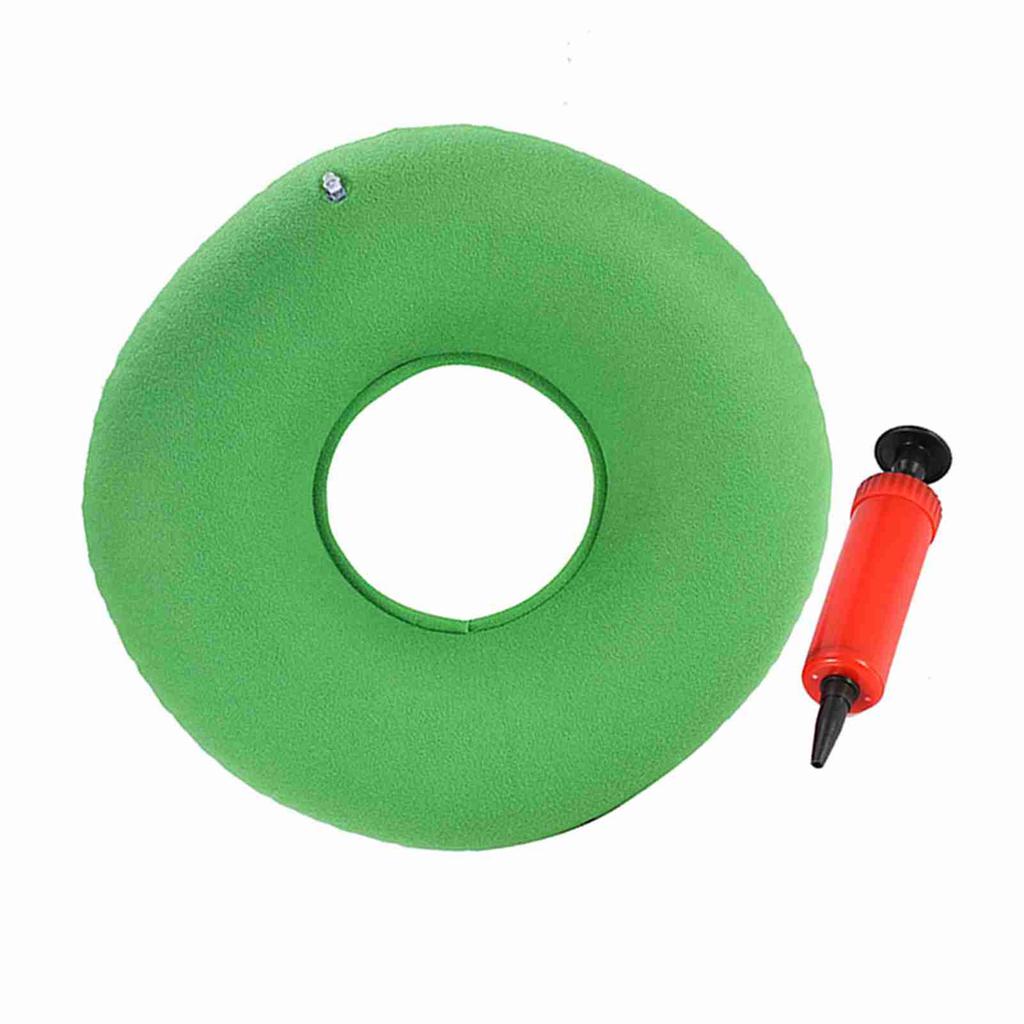 3Colors New Inflatable Round Chair Pad Hip Support Hemorrhoid Seat Cushion With Pump