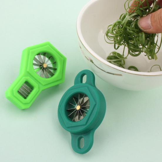 Scallion Slicer 12 Stainless Steel Sharp Blade Small Scallion Cutter Shallot Green Onion Shredder Shallot Cutter Kitchen Gadgets