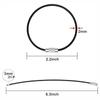 1/25 шт. 2 мм проволочный брелок-трос 6,3 дюйма шарнирные фиксаторы большие металлические проволочные брелки ключи и ID-бирка