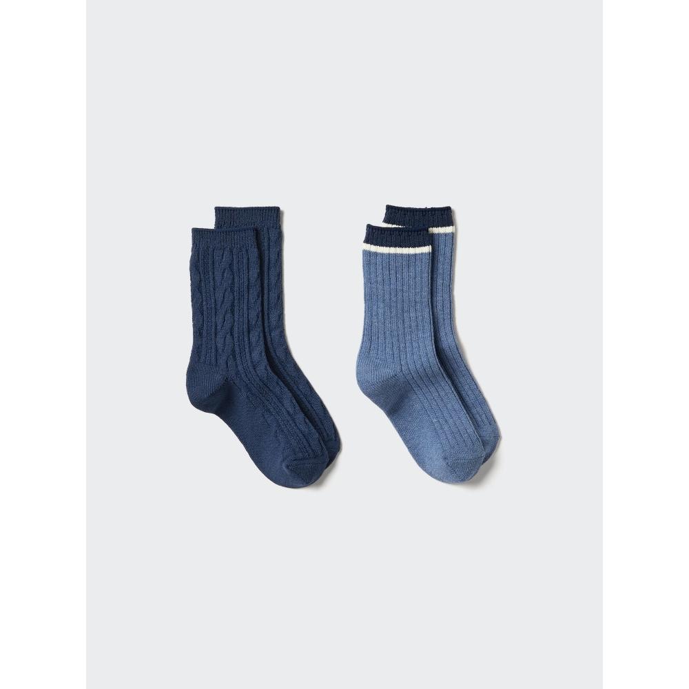 Uniqlo Kids Heattech Socks 2p Melange