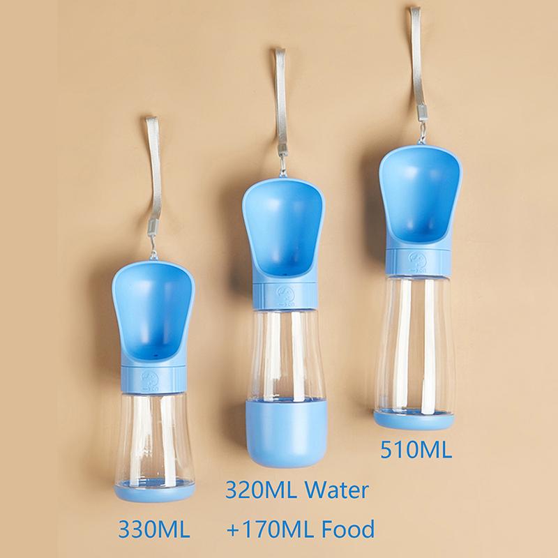 Бутылка для воды для собак 2 в 1, портативная миска для питья щенков, кормушка для маленьких и средних собак, кошек, корги, бигля, чашка, товары для животных