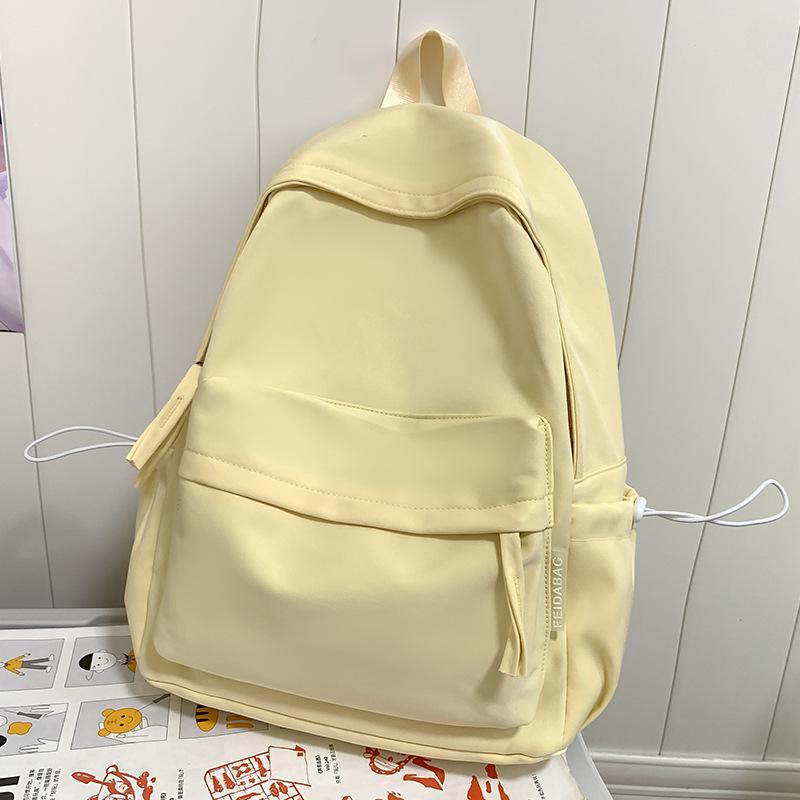 Children's Elementary School Students Junior High School Students College Students Backpacks Solid Color Shoulders