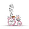 DIY Accessories Pendant Beads Flower Bike Camera Pendant