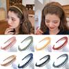 Корейские аксессуары для волос, повязки на голову, обручи для волос, очаровательные, высокого качества для женщин с волнистыми зубами, противоскользящие, для девочек, новые матовые аксессуары для волос