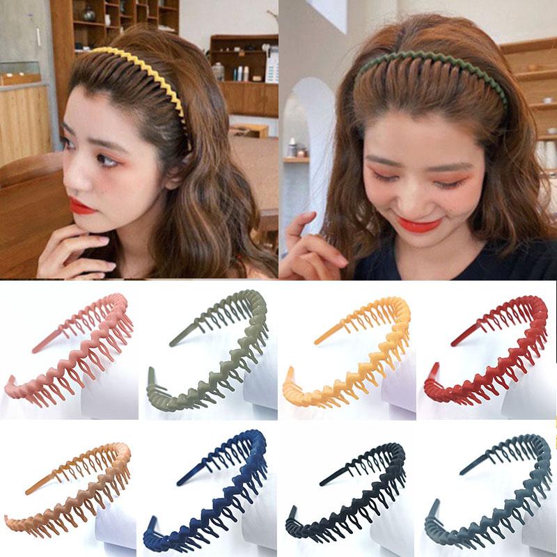 Корейские аксессуары для волос, повязки на голову, обручи для волос, очаровательные, высокого качества для женщин с волнистыми зубами, противоскользящие, для девочек, новые матовые аксессуары для волос