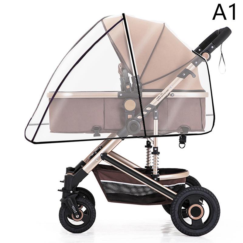 Универсальный дождевик для коляски, детский автомобильный дождевик, защита от ветра и солнца, прозрачный дышащий зонт на колесиках, дождевик, аксессуары