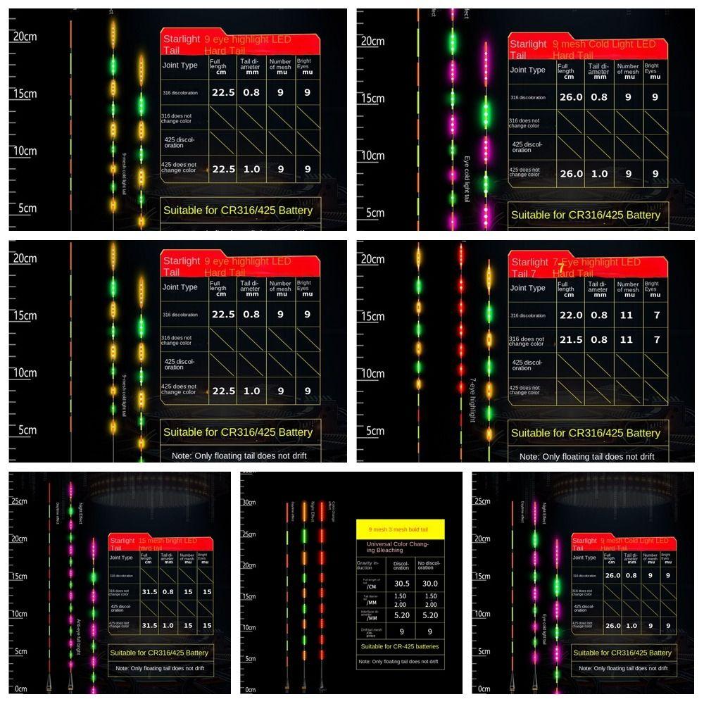 1pc Induction LED Fishing Smart Float Top Super Bright Night Fishing Float Top  Night Fishing