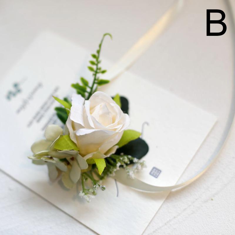 Свадебный корсаж на запястье цветок брошь браслет свадебные аксессуары для подружки невесты поставки