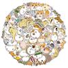 100 Cartoon Cute Round Rolling Hamster Doodle Stickers Mobile Phone Case Skateboard Suitcase Waterproof Stickers