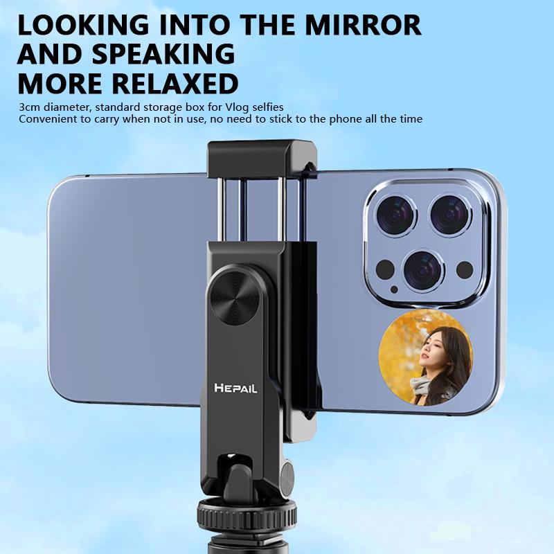 Universal Smartphone Selfie Vlog Mirror For Iphone Samsung Photo Video Selfie Vlog Accessories Portable Mirror Booster Self Tz08