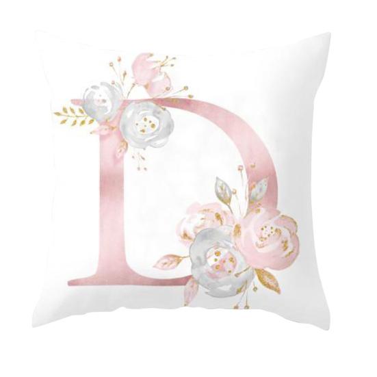 Английский алфавит с цветочным принтом наволочка на пояс наволочка для свадебной кровати