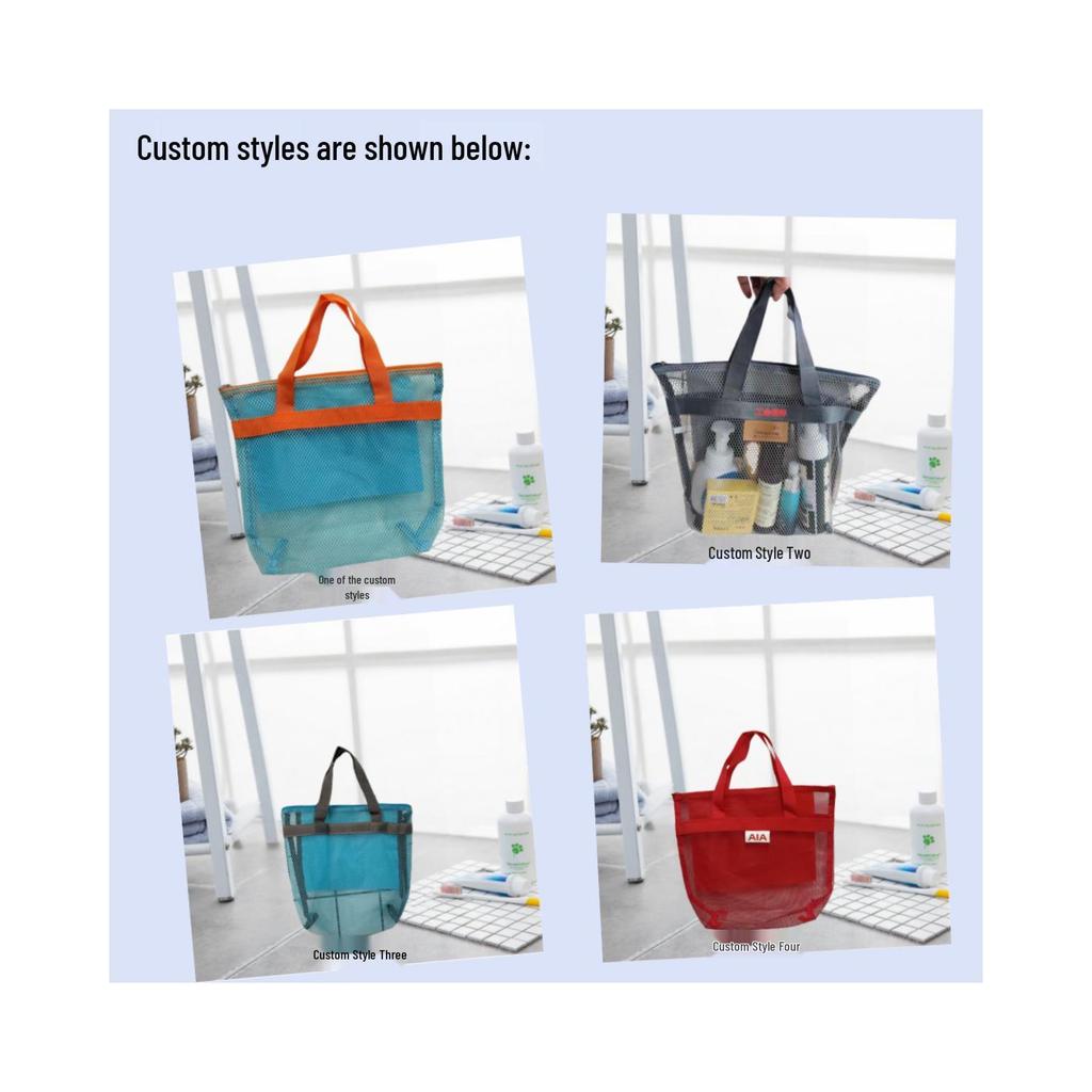 Сетчатая пляжная, косметичка для макияжа и путешествий с несколькими карманами на молнии
