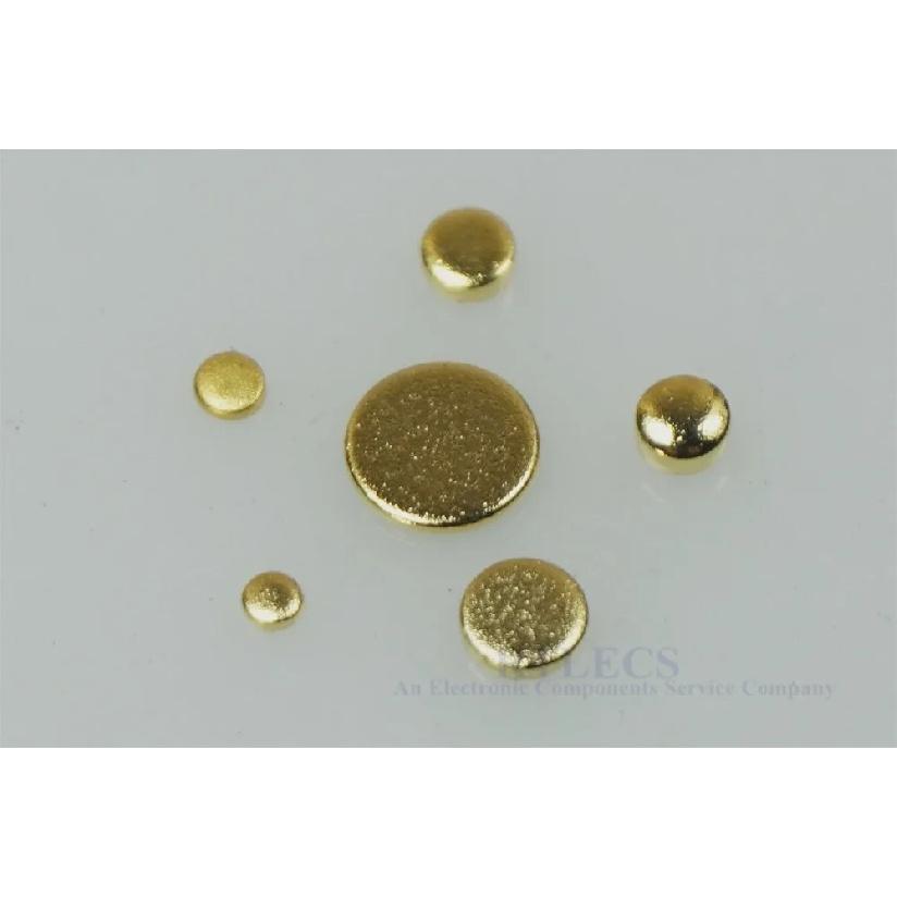 20pcs Circular Conductive Contact Pad Brass Gold plated Disc Connectors Battery Protection Wireless Charger Low impedance
