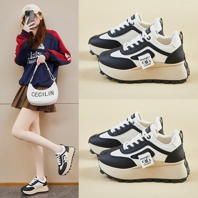 Инс новые туфли Форрест Гамп женские весенние студенческие беговые спортивные на платформе увеличивающие рост повседневные HL