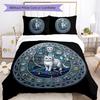 Royal Cats Realm Pattern Bedding,Quilt Set Quilt Cover Pillowcase Home Birthday Gift (1*duvet cover+2*pillowcase,without core)