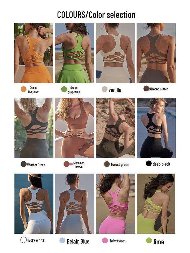 European & American Sexy Summer Sports Yoga Bra - Women's Quick-Drying, Stylish, Fitness Back Design