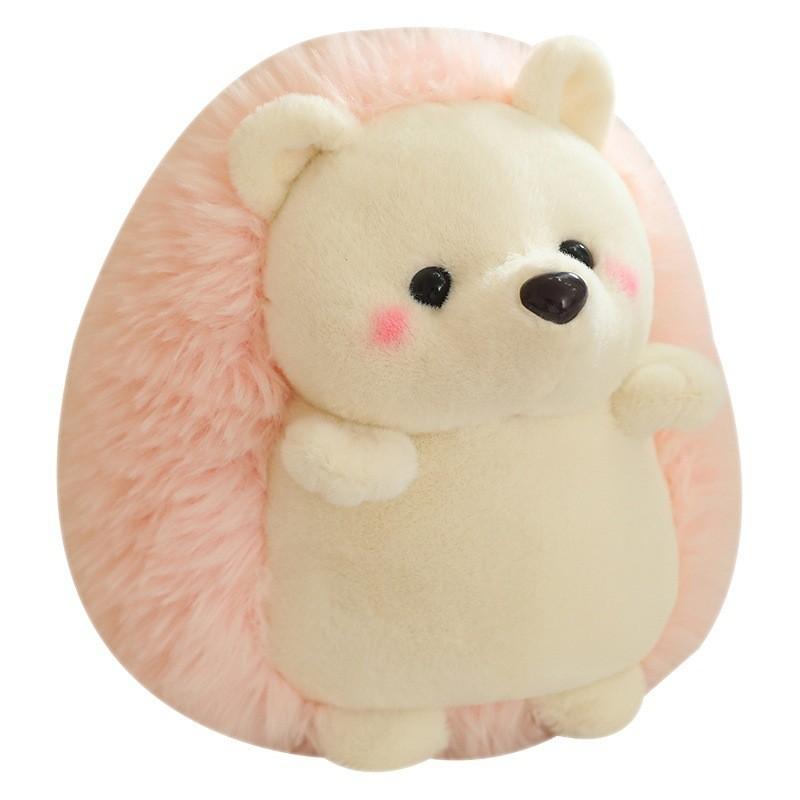 Очаровательная плюшевая кукла-ежик и одеяло-подушка два в одном, брелок-рюкзак