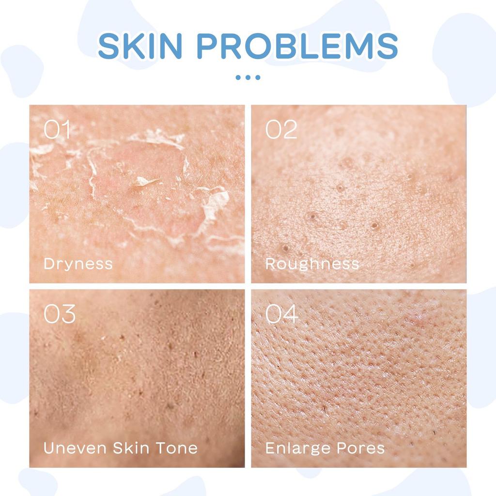 Laikou 5-Piece Milk Skincare Set: Hydrating & Moisturizing Facial Care Collection