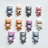 10Pcs randomlyMixed Cute Kitten Resin Flat Back Decorative Scrapbook DIY Phone Case Hair Decoration Resin Accessories