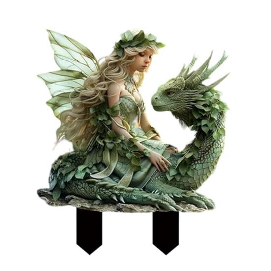 Украшение цветочного горшка в виде феи Акриловая фигурка феи, кашпо, богемный декор цветочного горшка, аксессуары для растений и садовый декор