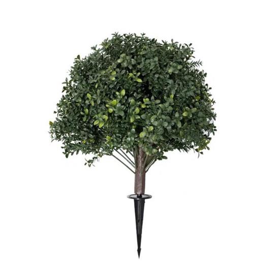 Yousheng Artificial Topiary Ball 24 Inch Faux Boxwood/Pine Tree/Rose/Lavender Shrub with Ground Spike Fake Bushes Trees for Outdoor Indoor Garden