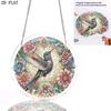 2D Flat - 1pc, 2D Flat Design Adopts Hummingbird And Floral Theme, 2D Flat Acrylic Suncatcher Window Hanging Decoration, Suitable As a Birthday Gift F