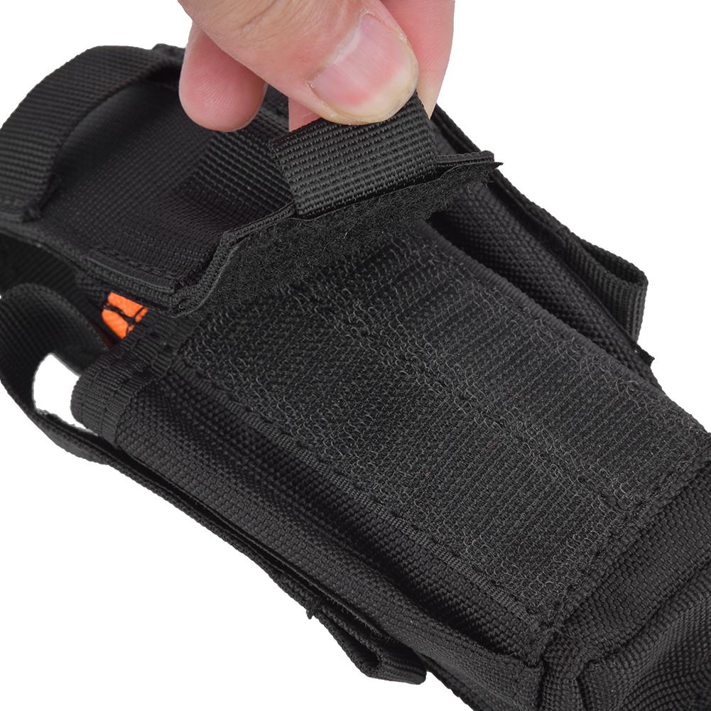Nylon Multifunction Tool Storage Bag Multiple Pocket Organizer for Pencil Knife FlashlightBlack
