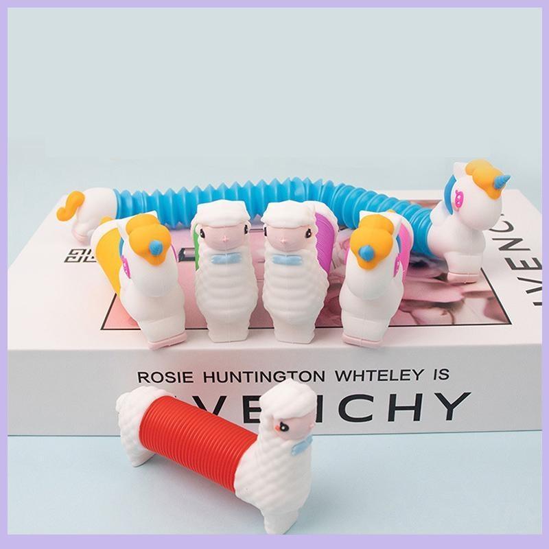 1 шт., сенсорная телескопическая изменяющая форму, изогнутая трубка, игрушки-непоседа, поп-трубки, снимающие стресс, тревогу, декомпрессию, интерактивные гаражные наборы\t