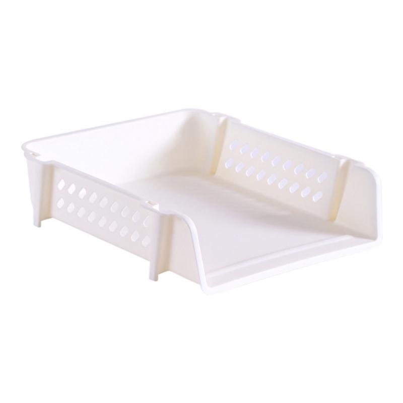 Plastic Rack Document Tray Office File Shelf Stackable Layered A4 Paper File Organizer Desk File Box for Home Storage Racks