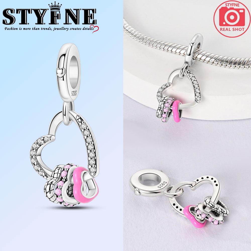 Изысканные модные медного цвета шармы-подвески в виде Санта-Клауса, рождественской елки, лося, оленя, бусины, подходят для оригинальных браслетов, рождественские украшения своими руками