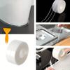 PVC Kitchen & Bathroom Sealant Tape - Self-Adhesive Waterproof Gap Filler for Countertops, Stovetops, Sinks - Multi-Surface Transparent Seal Strip