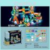 Geometric Magnetic Piece Children Splicing Track Ball Toy Set Light With