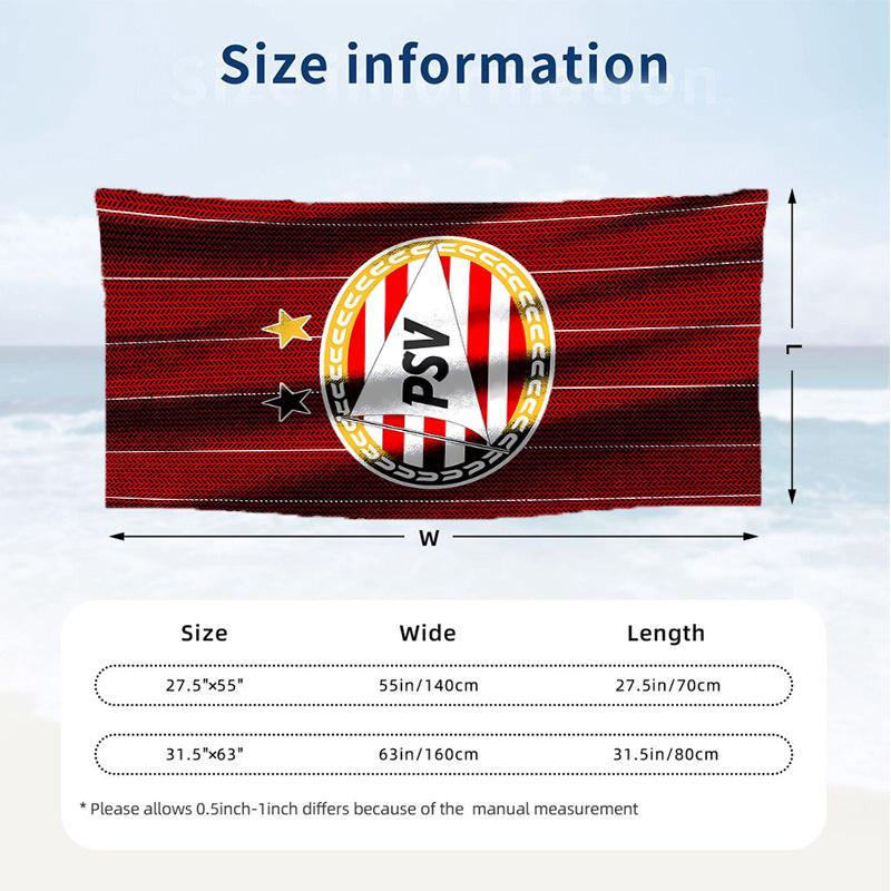 PSV Eindhoven (14) Theme Beach Towel Sand Resistant Soft And Comfortable Suitable For The Pool Camping Yoga And Diving A Travel