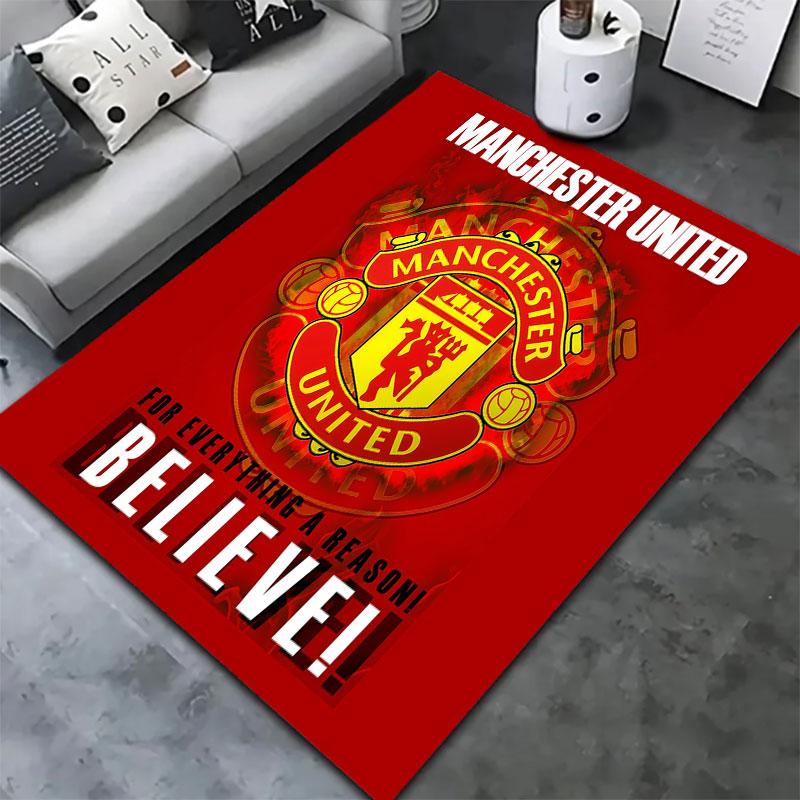 Ковер Manchester United F для гостиной, спальни, дома, украшение для дивана, нескользящий коврик для детских игр