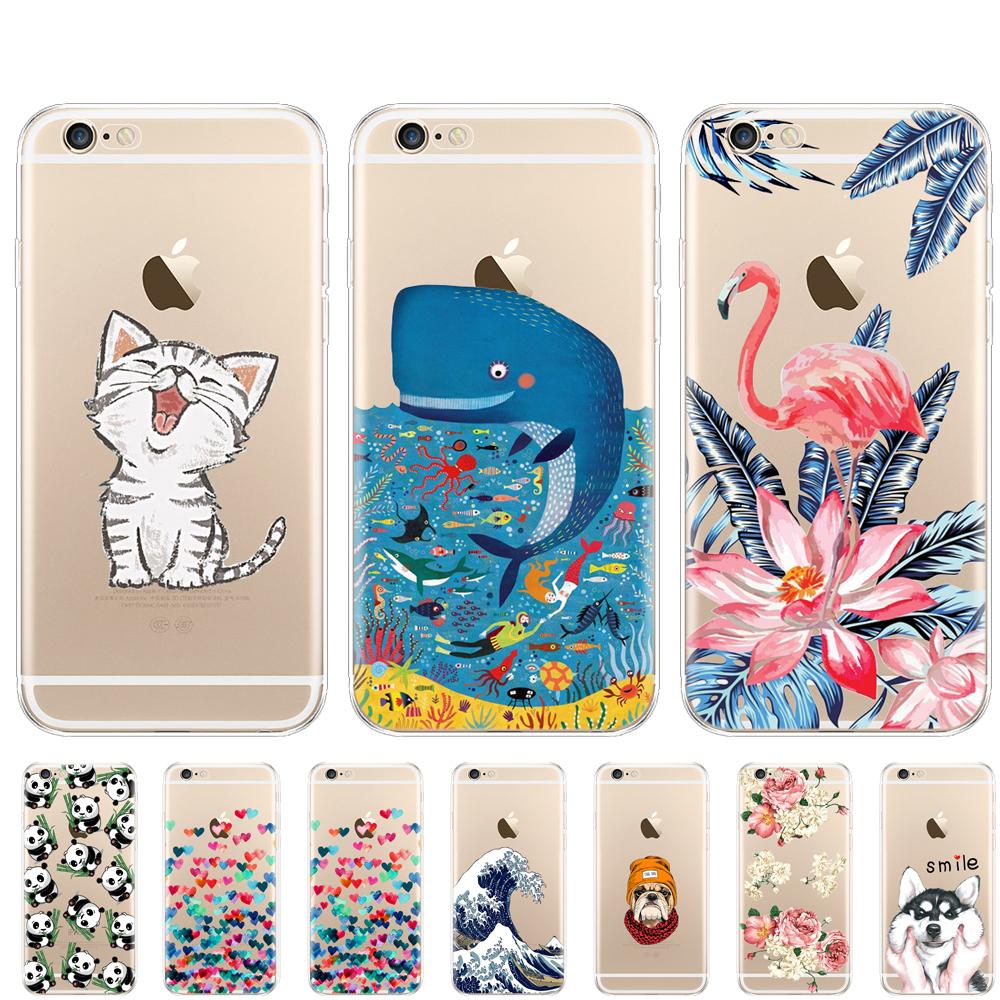 Чехол для Iphone 5S 5 S Se 4 4s, мягкий чехол из ТПУ для телефона, чехол для Apple iPhone 6s 6 S Plus, полный защитный чехол на 360°