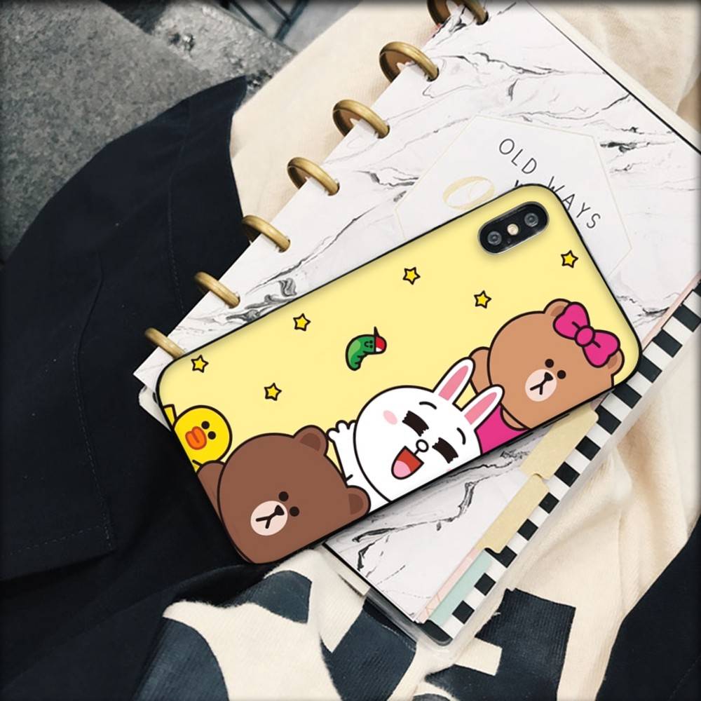 Cartoon Cute C-Cony B-Brown Phone Case For IPhone 16 15 14 13 12 11 17 Pro Max Simplicity Back TPU Soft Case