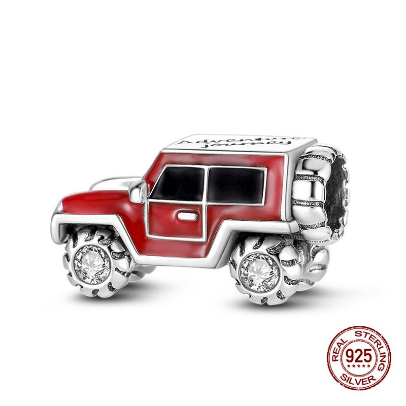 Charms Copper Off-Road Vehicle Series Charms Beads Fit 3Mm Original Bracelet Women Pendant Bead Diy Jewelry Gifts