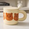Bear Ceramic Mug Cute Cartoon Creative High Looking Household Coffee Couple Breakfast Cup Gift