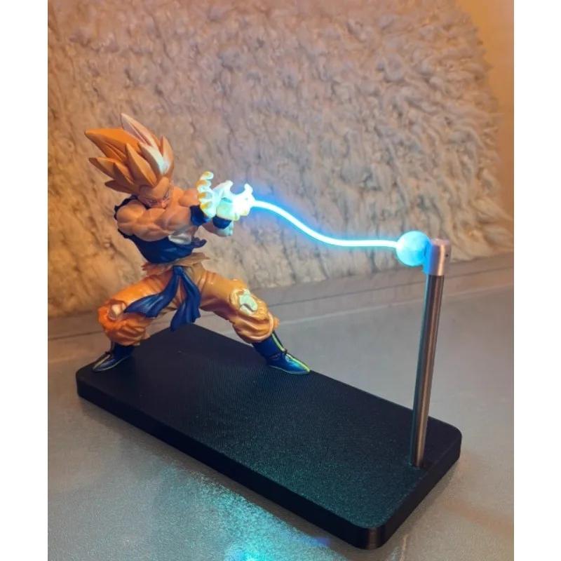 В наличии Dragon Ball Сон Гоку Световой Светильник Модель Какаротто Волна Камехамеха Магнитное Украшение Аниме Фигурка Действия Коллекционный Подарок