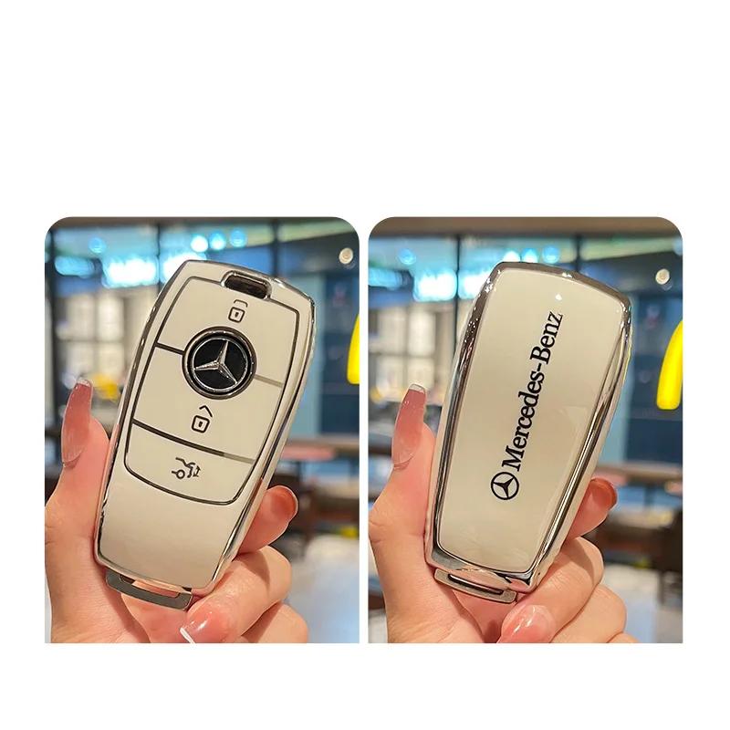 D6Car Remote Key Case Shell Auto Accessories For Mercedes Benz A B C E S Class W206 W204 W212 W213 W176 GLC CLA AMG W177 W223 S350