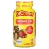 L'il Critters, Кальций + D3, Поддержка здоровья костей, Вкус черной вишни, апельсина и клубники, 150 жевательных конфет