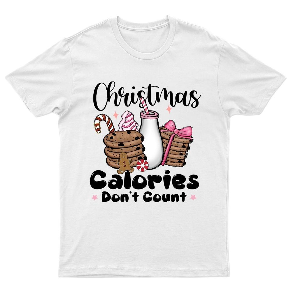 Christmas Calories Dont Count TShirt Unisex Gift Retro Funny Unisexs Vintage f